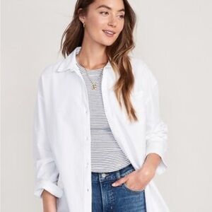 NWT H&M Divided White Size 12 Button Down Collared Shirt